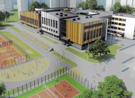 Экспериментальный многофункциональный комплекс «Минск-Мир». 3-я очередь строительства. Учреждение общего среднего образования на 1056 мест №13 по генплану в квартале №20