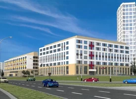 Экспериментальный многофункциональный комплекс Минск-Мир. Взрослая поликлиника на 850 посещений в квартале № 29.10