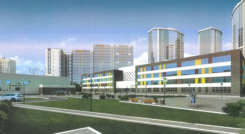 Учреждение общего среднего образования (с бассейном) на 1056 мест в квартале №20