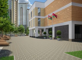 Экспериментальный многофункциональный комплекс «Минск-Мир». Учреждение общего среднего образования (с бассейном) в квартале №18