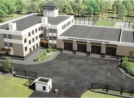 Пожарное депо в районе ул.Одинцова, Скрипникова, Мазурова