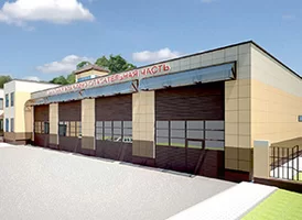 Пажарнае дэпо ў жылым раёне «Лошыца»